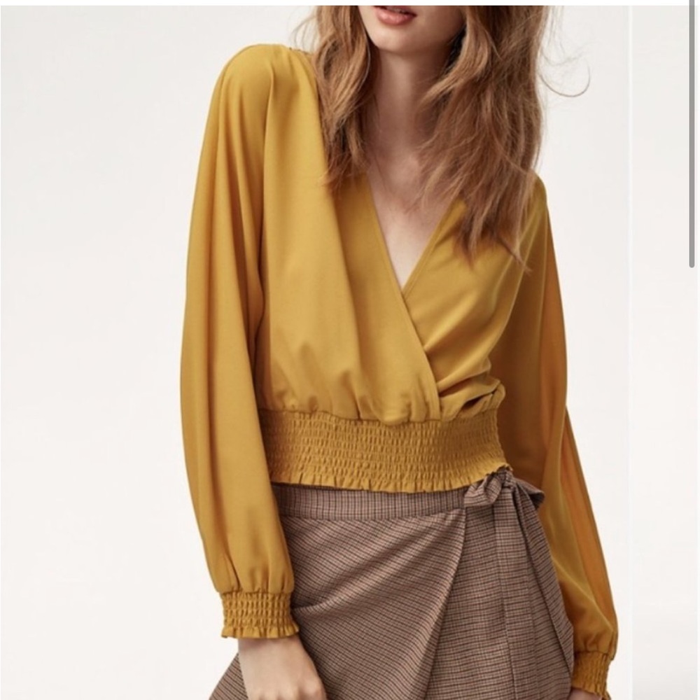 Aritzia Wilfred Wrap Blouse